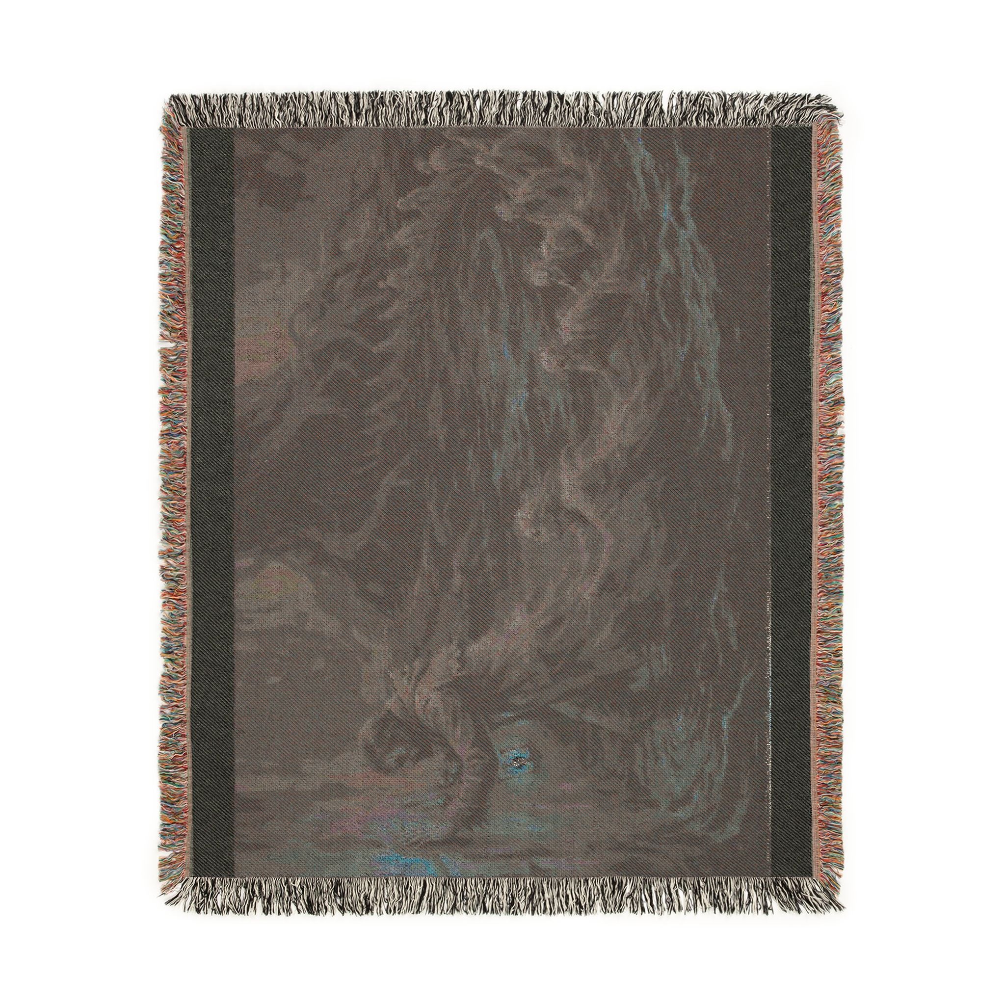 Gothic Lantern Woven Blanket – Haunted Traveler Throw