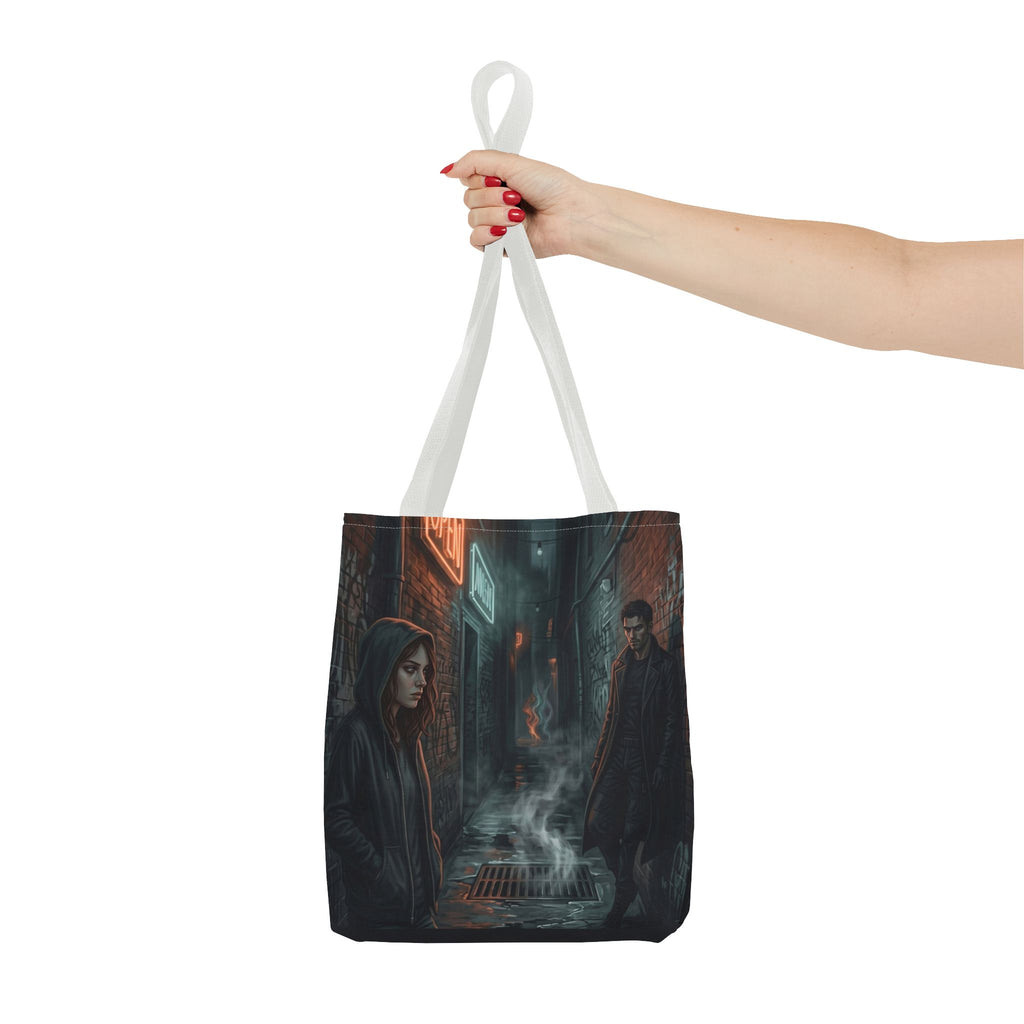 The Hunters Alley Tote Bag - Neon Noir Dark Romance Book Bag