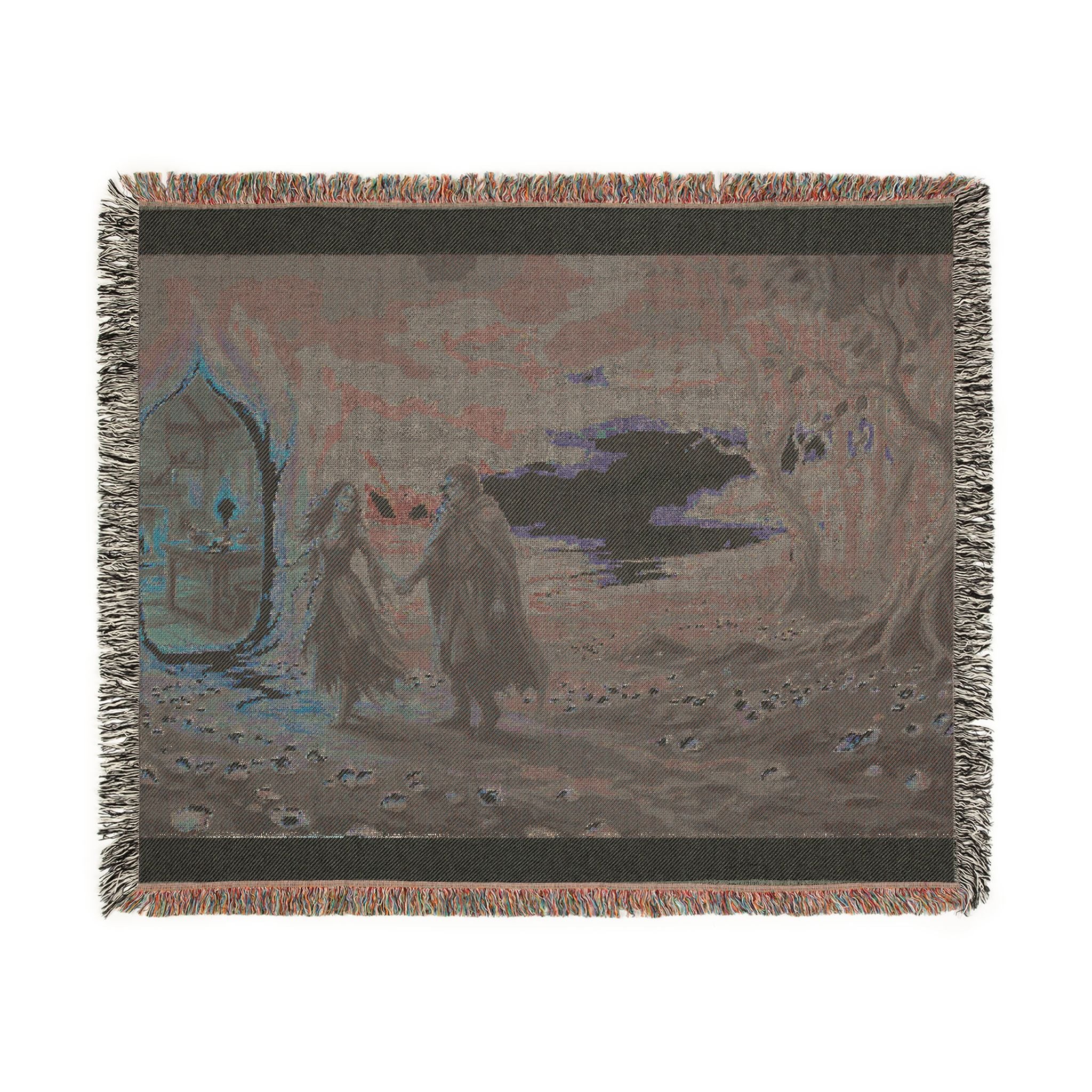 Blossom Field Woven Blanket — Fairy Tale Reunion Storybook Throw