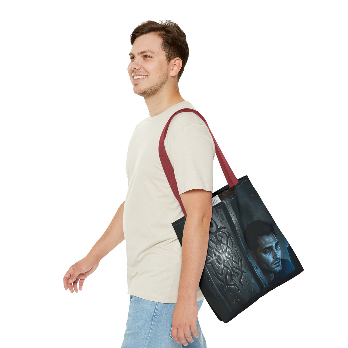 The Ward Mark Tote Bag - Gothic Rune Sigil Book Bag