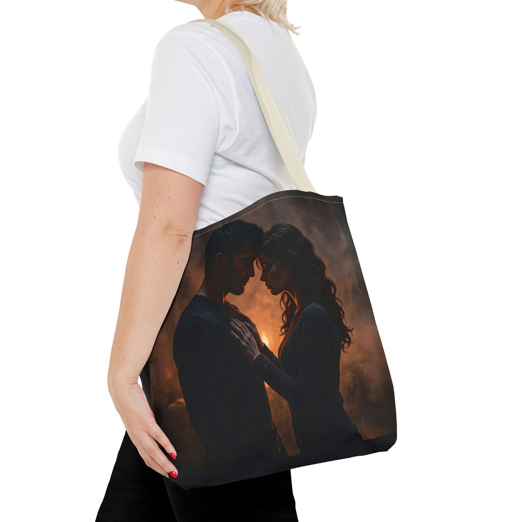 Two Shadows One Flame Tote Bag - Dark Romance Book Bag