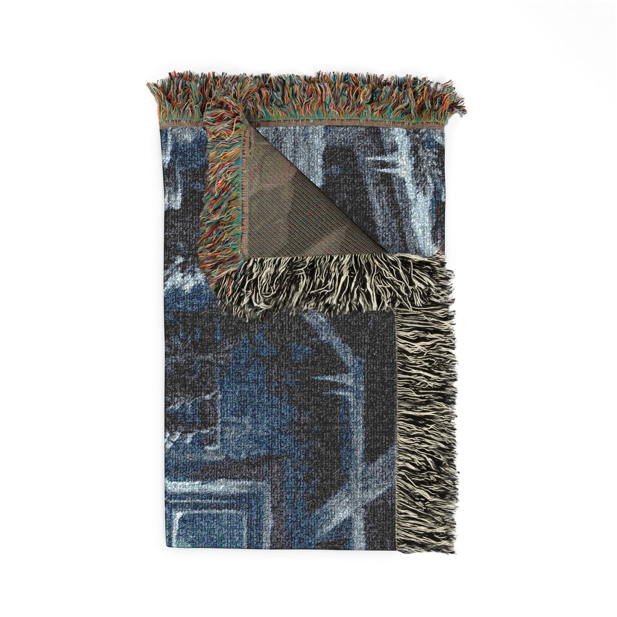 Romantic Cabin Embrace Woven Blanket