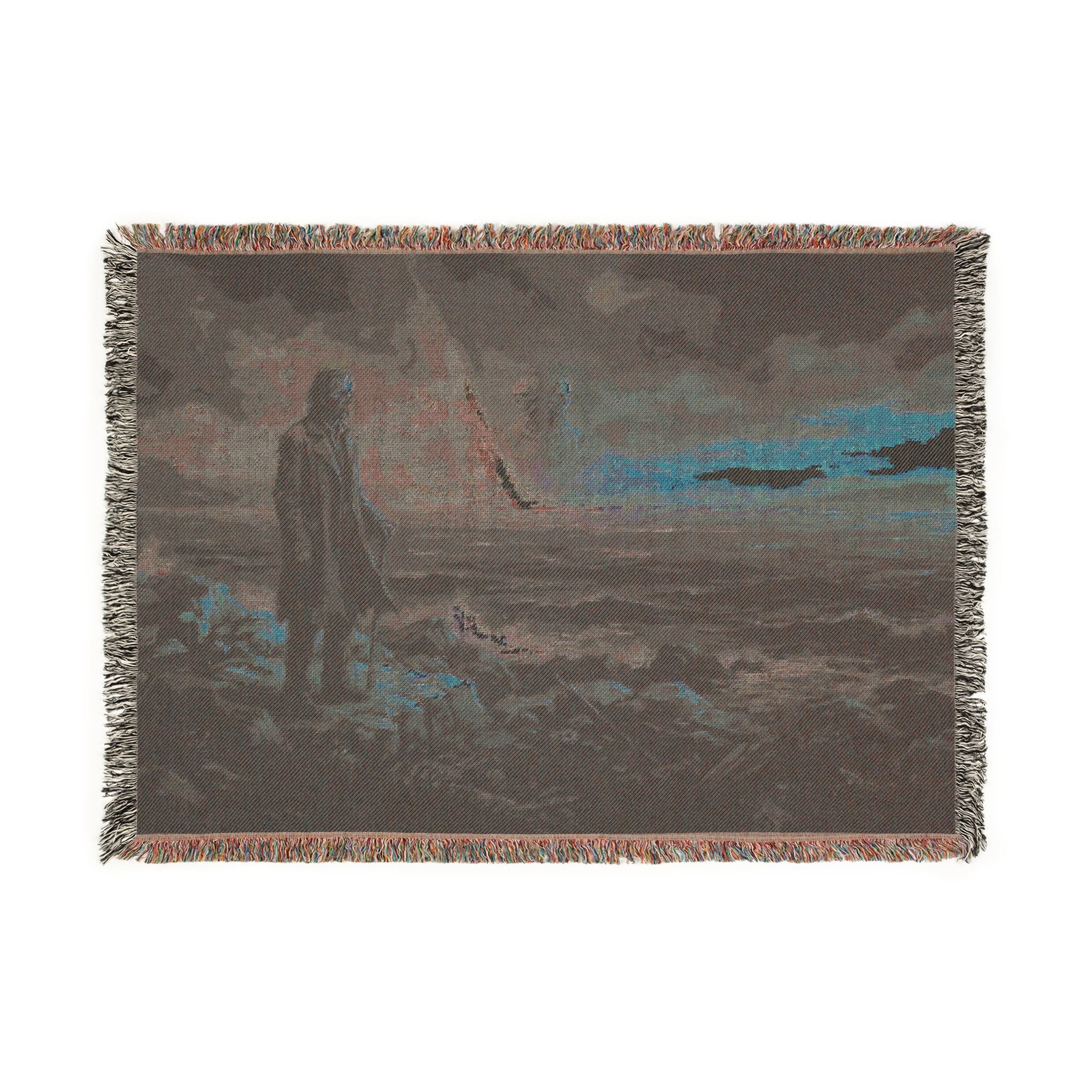 Viking Seafarer Woven Throw Blanket