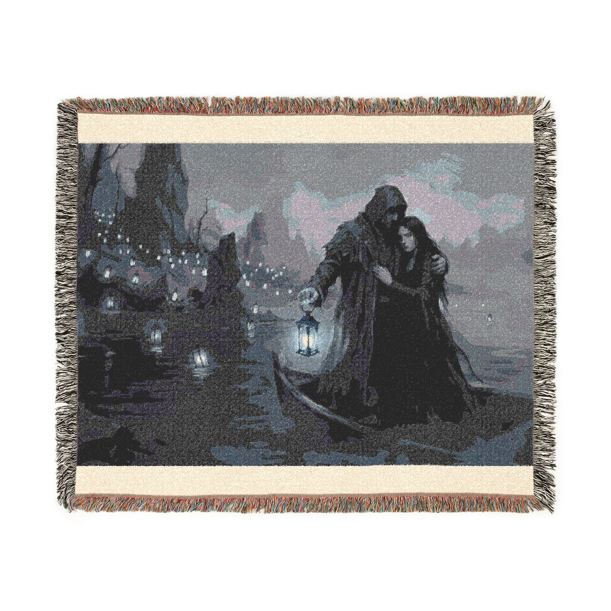 Gothic Lantern Woven Blanket