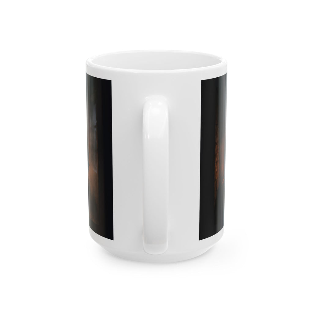 Two Shadows One Flame Ceramic Mug - Dark Romance Coffee Cup