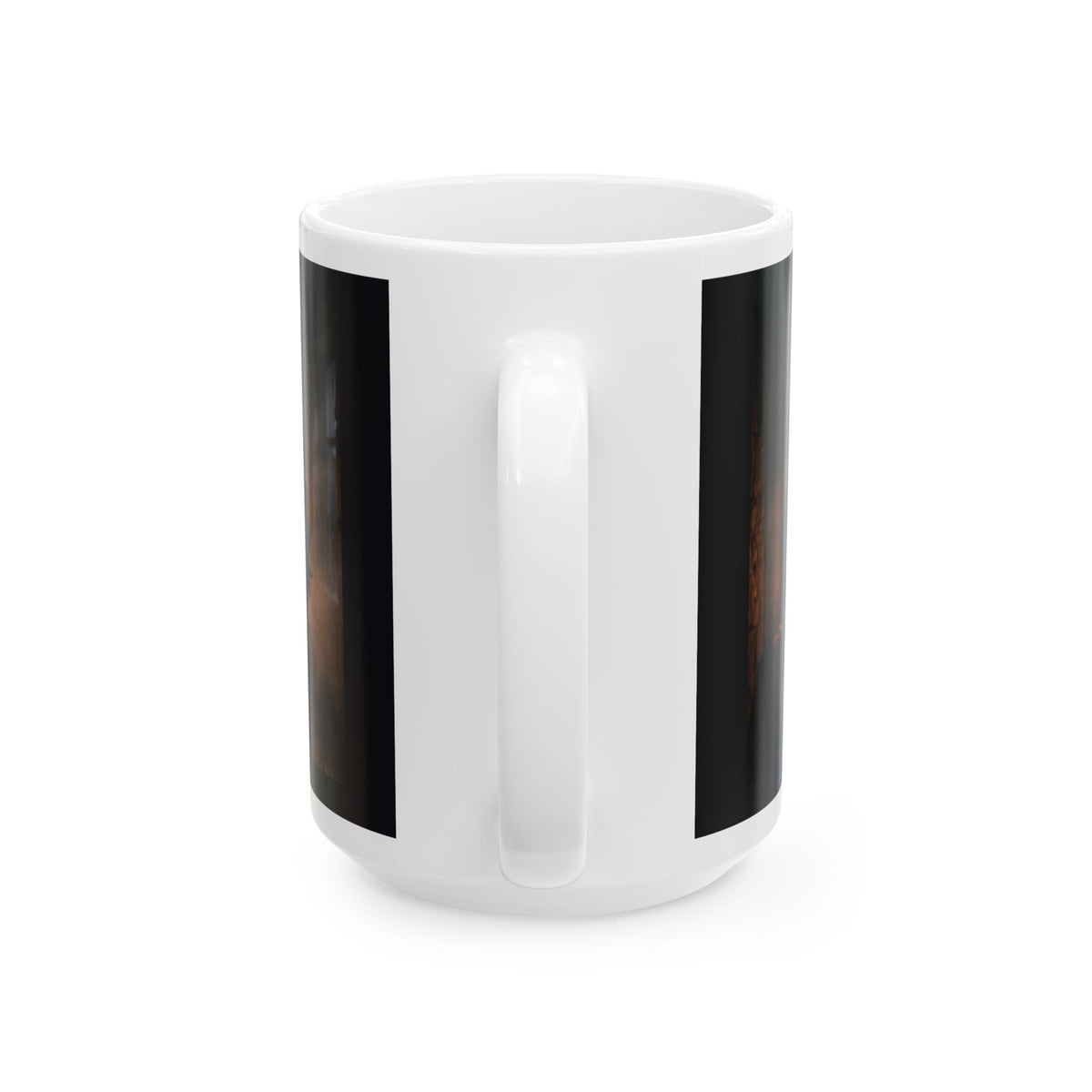 Two Shadows One Flame Ceramic Mug - Dark Romance Coffee Cup