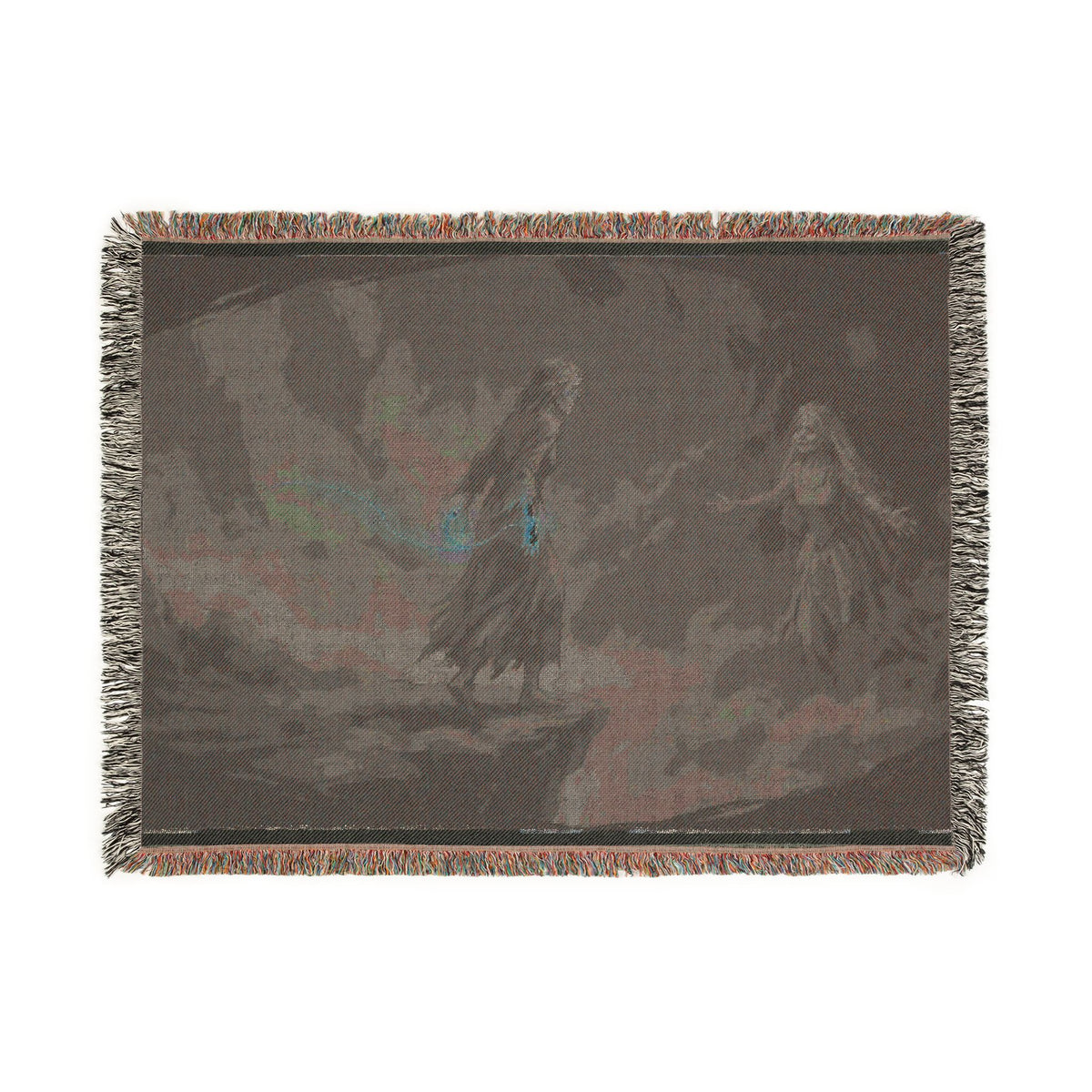 Woven Blanket — Gothic Lantern Nightscape Throw