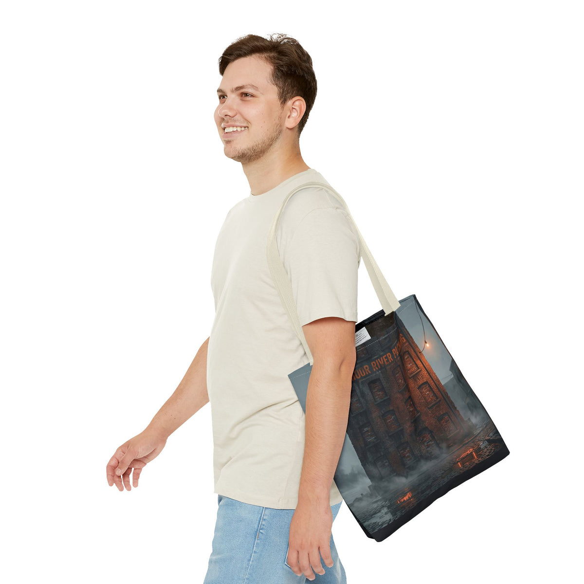 Ashmoor River Packing Tote Bag - Gothic Industrial Book Bag