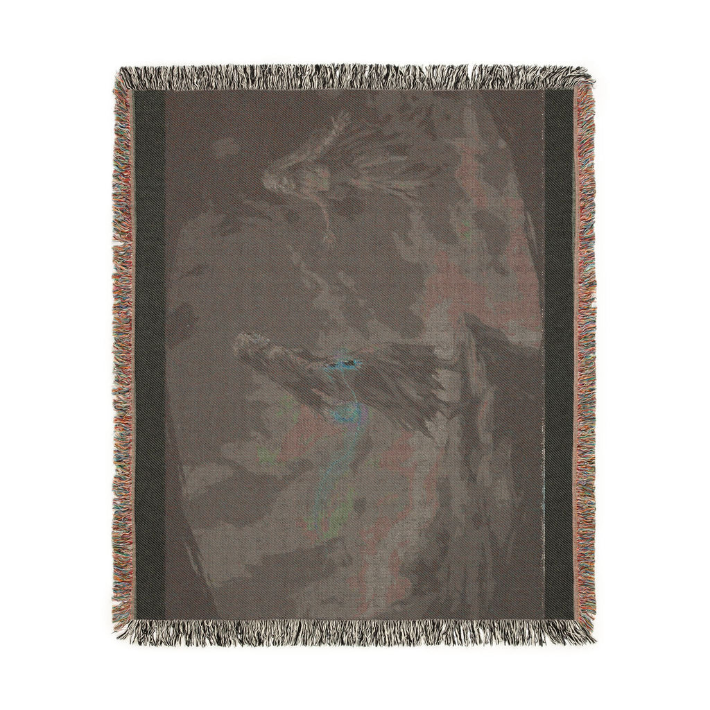 Woven Blanket — Gothic Lantern Nightscape Throw