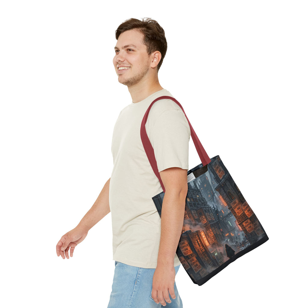 One Ashmoor One Blood Tote Bag - Dark Fantasy City Book Bag