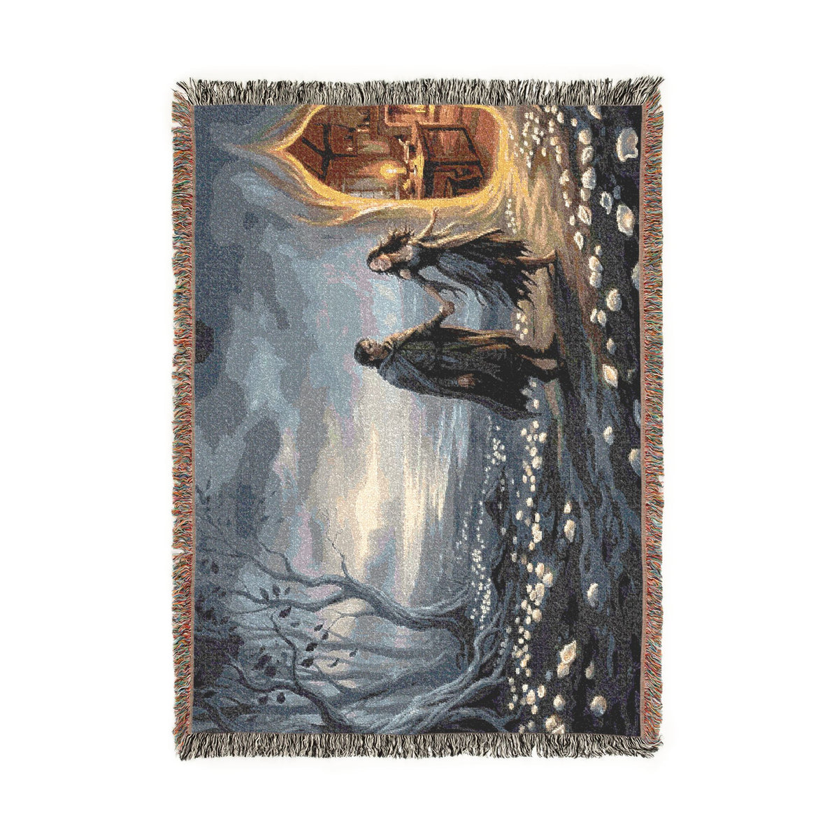 Blossom Field Woven Blanket — Fairy Tale Reunion Storybook Throw
