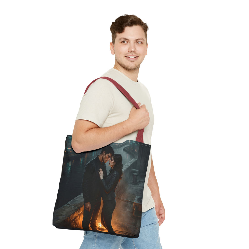 Rooftop Vow Tote Bag - Dark Fantasy Romance Book Bag