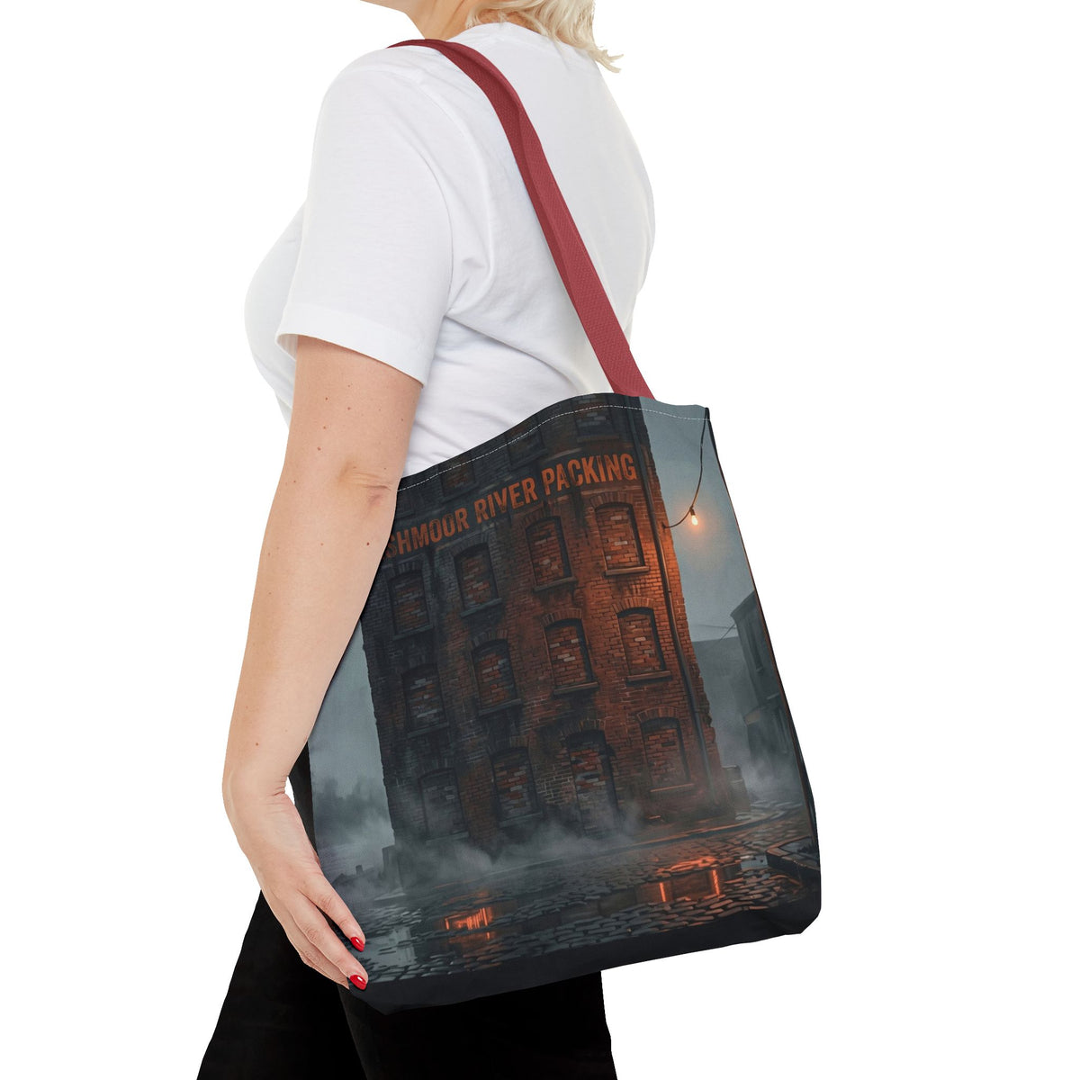 Ashmoor River Packing Tote Bag - Gothic Industrial Book Bag