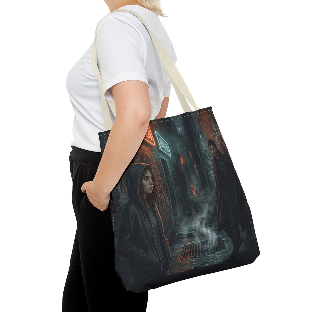 The Hunters Alley Tote Bag - Neon Noir Dark Romance Book Bag