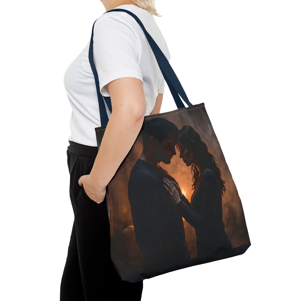 Two Shadows One Flame Tote Bag - Dark Romance Book Bag