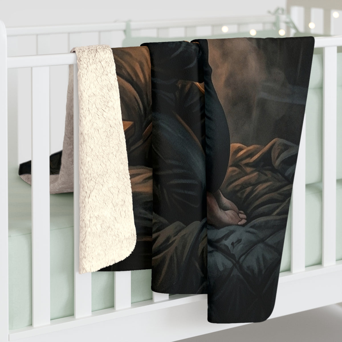 True Name Sherpa Fleece Blanket - Candlelit Dark Romance Throw