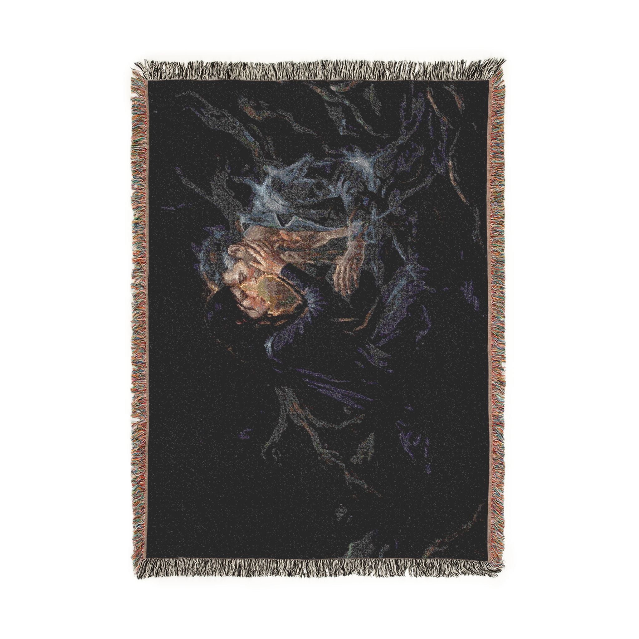 Woven Blanket — Starry Night Astronaut Throw Blanket