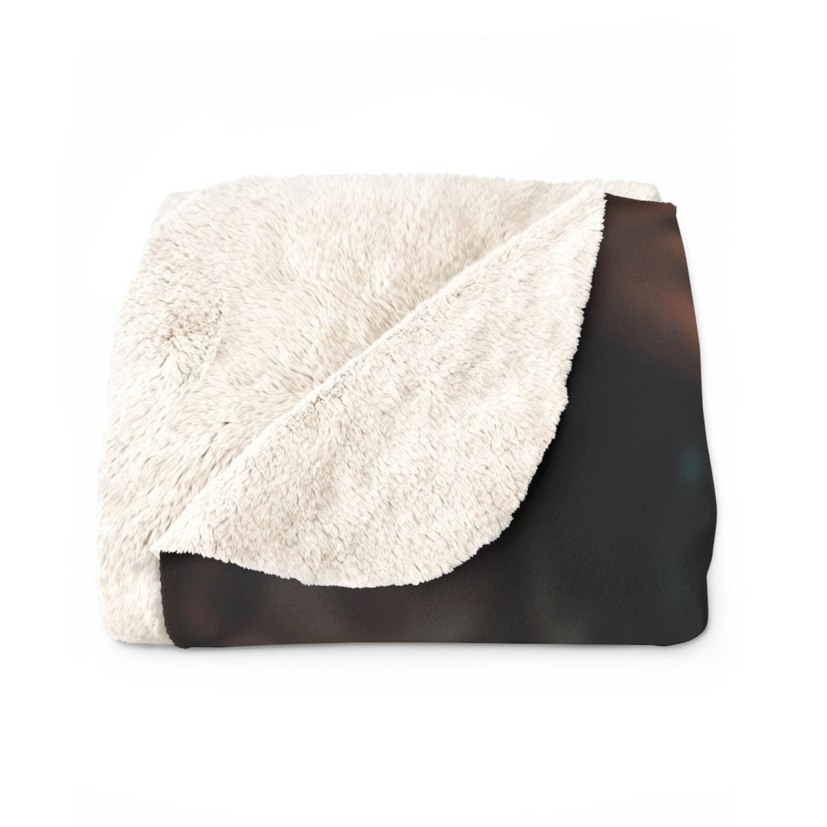 Cold Hands Warm Cup Sherpa Fleece Blanket - Cozy Noir Diner Throw