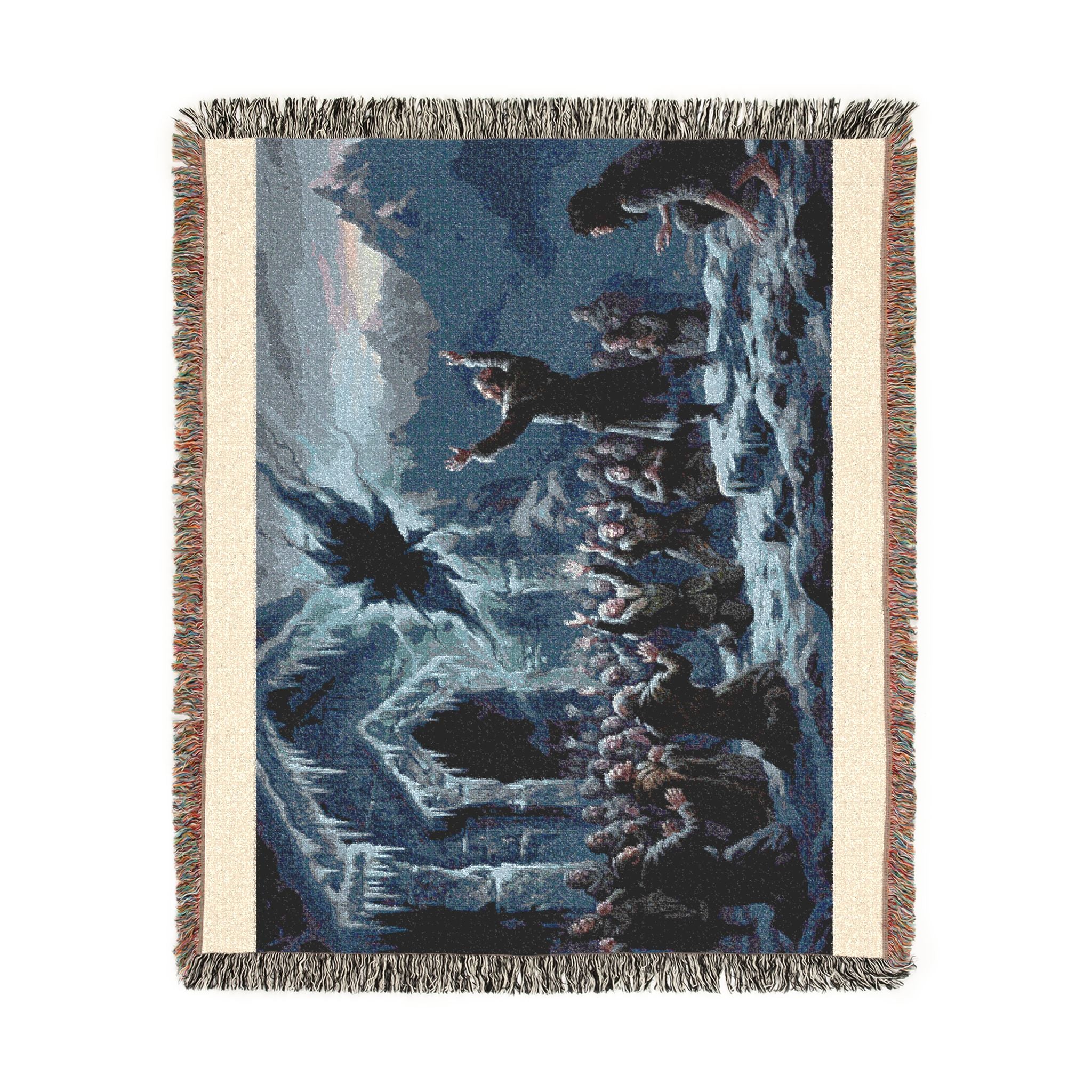 Wizard's Crowd Woven Blanket — Fantasy Sky Rupture Throw