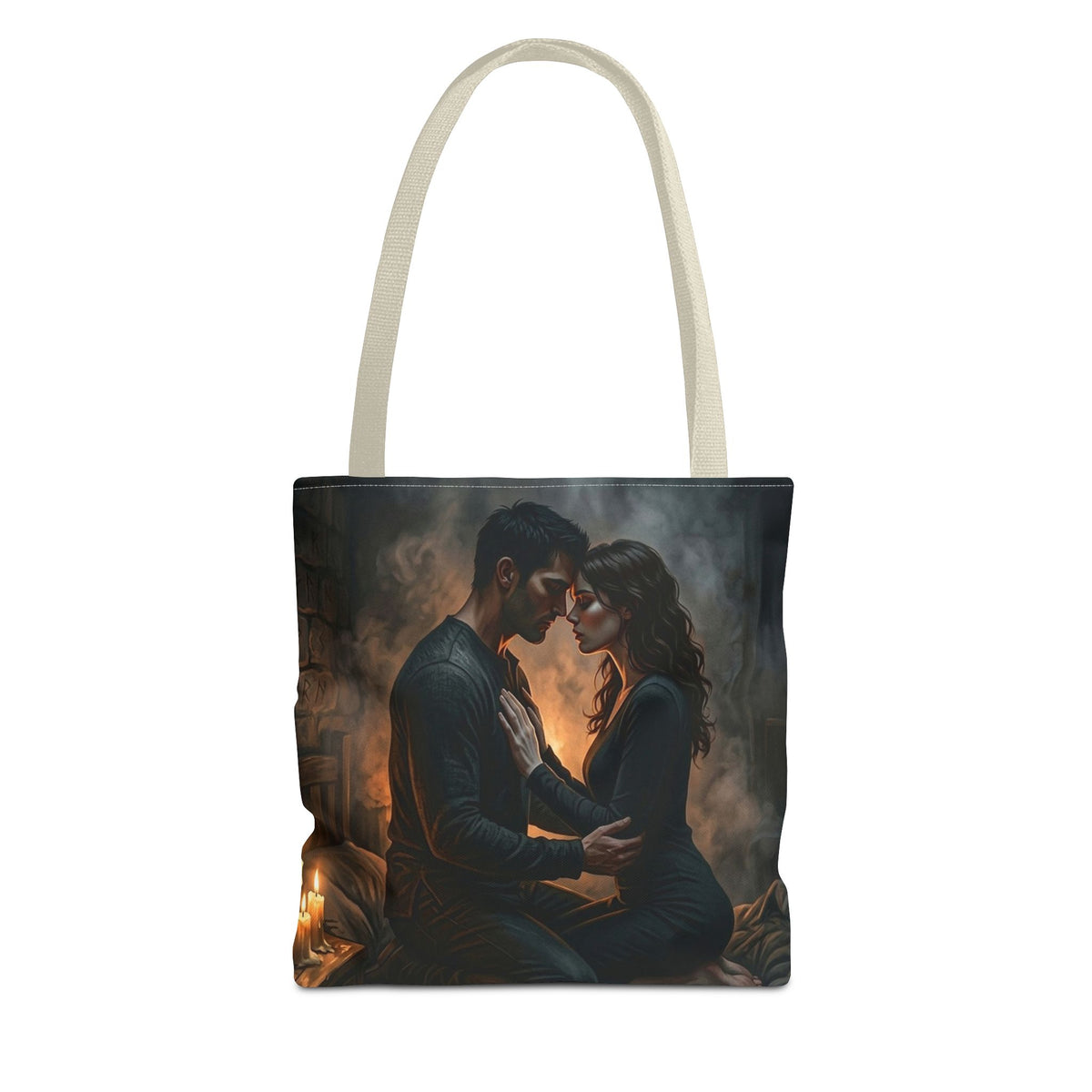 True Name Tote Bag - Candlelit Dark Romance Book Bag