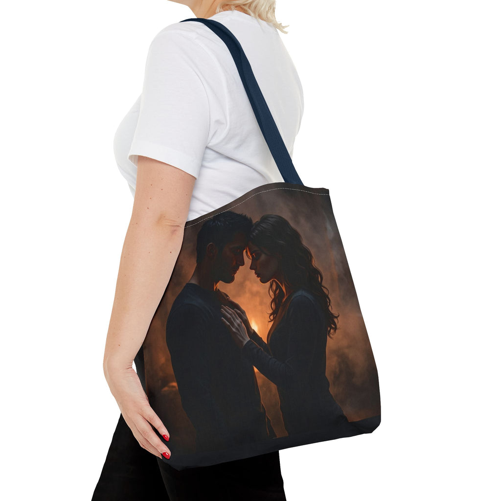 Two Shadows One Flame Tote Bag - Dark Romance Book Bag
