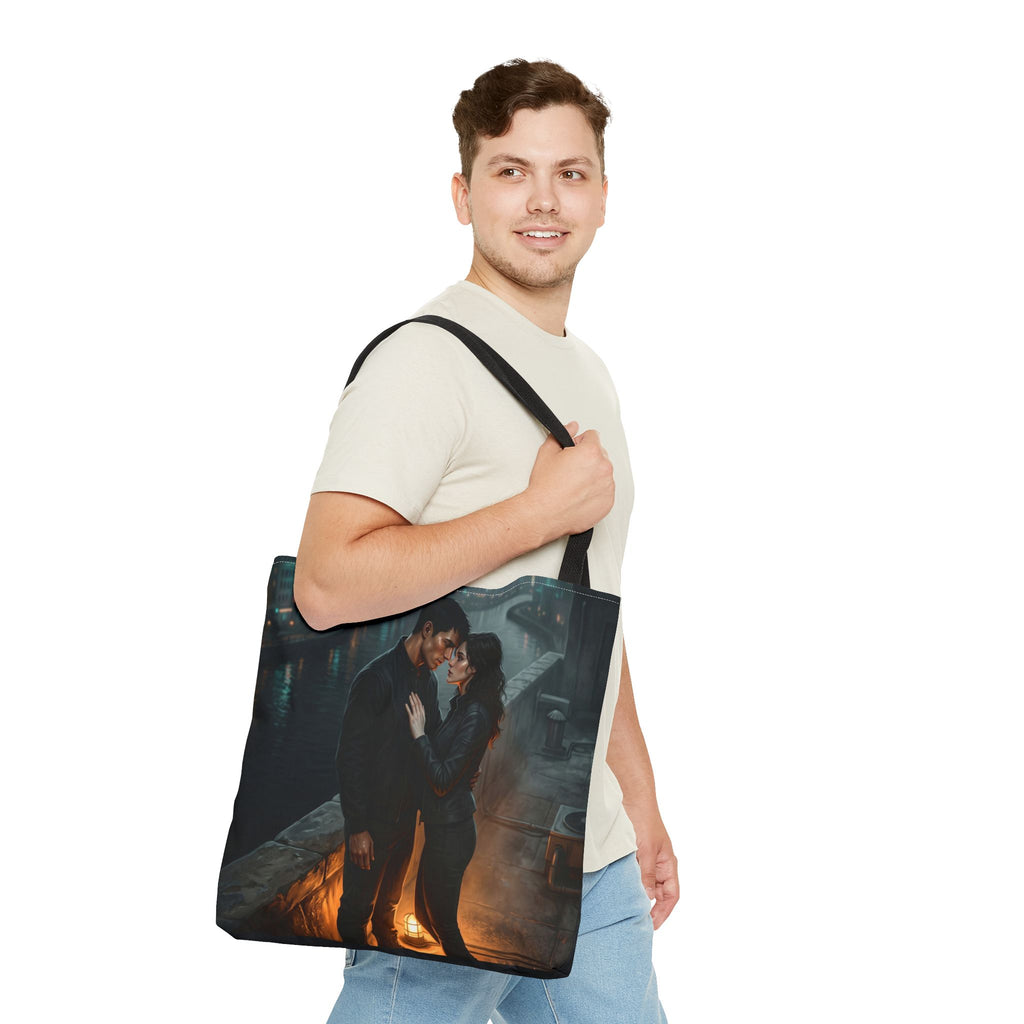 Rooftop Vow Tote Bag - Dark Fantasy Romance Book Bag