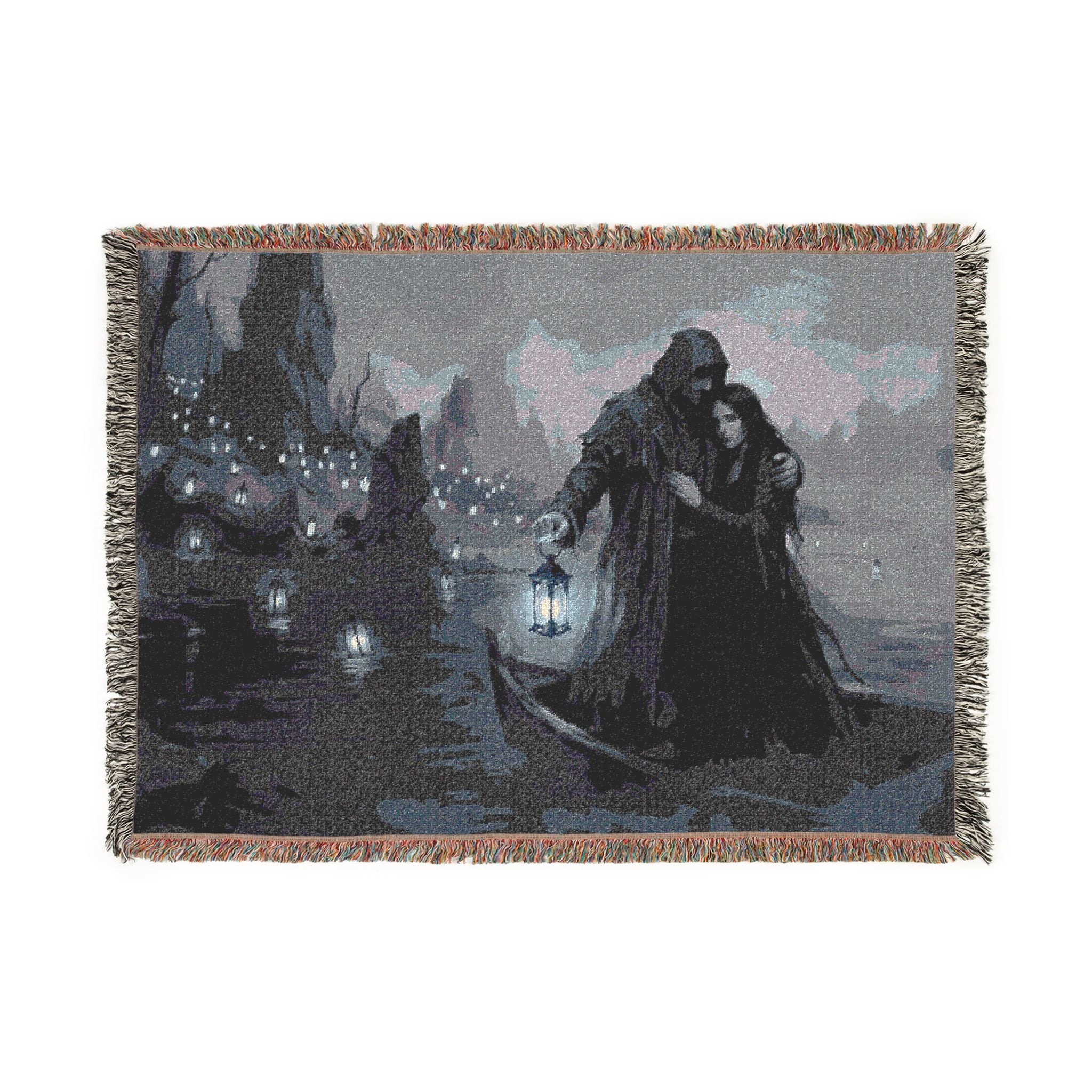 Gothic Lantern Woven Blanket