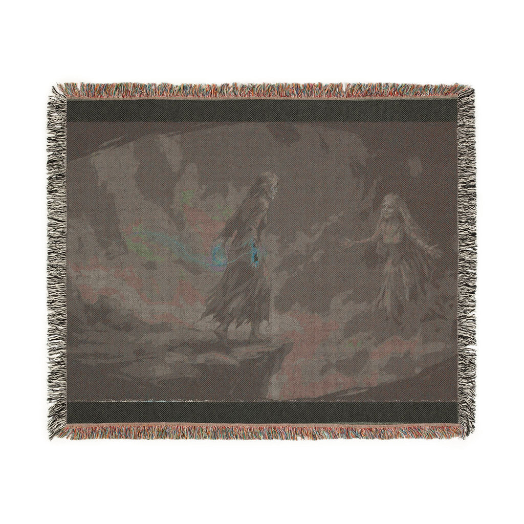 Woven Blanket — Gothic Lantern Nightscape Throw