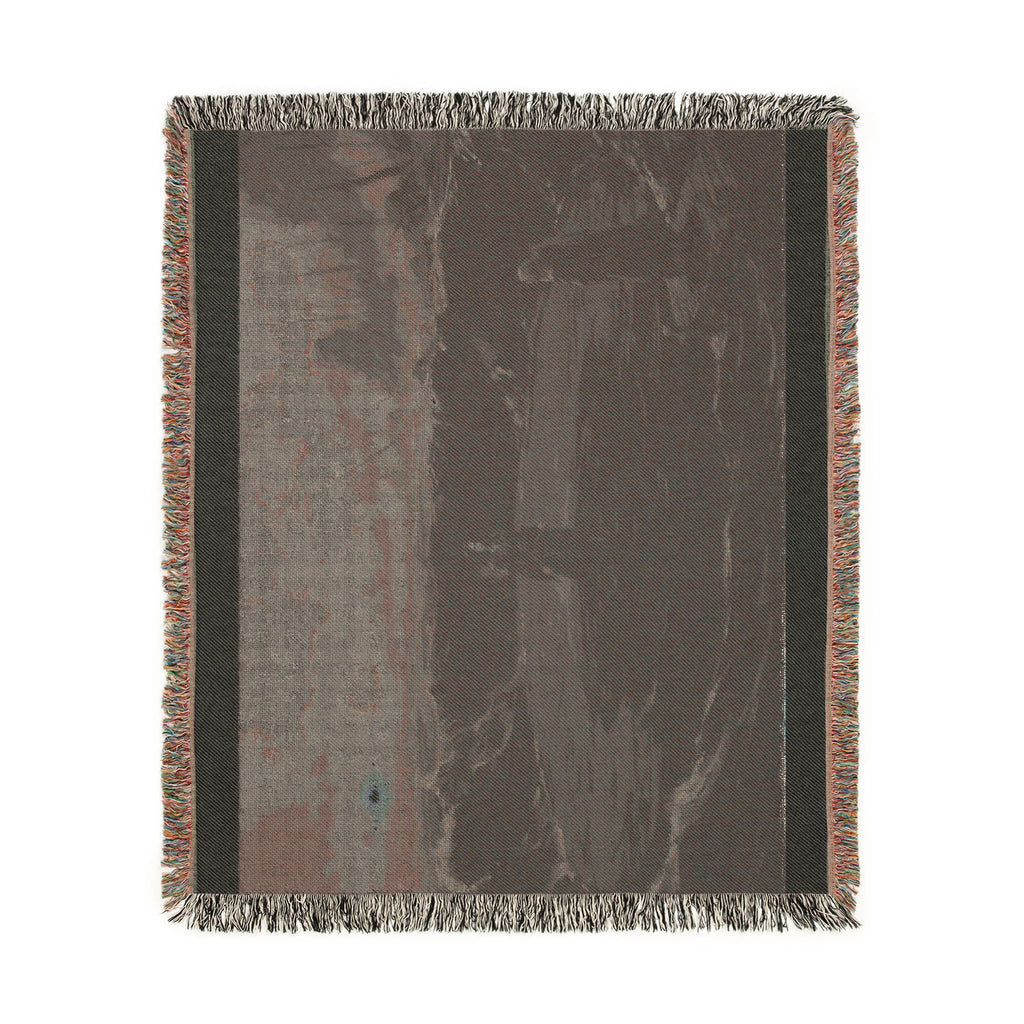 Ocean Night Woven Blanket — Moody Seascape Throw for Coastal Decor & Gift