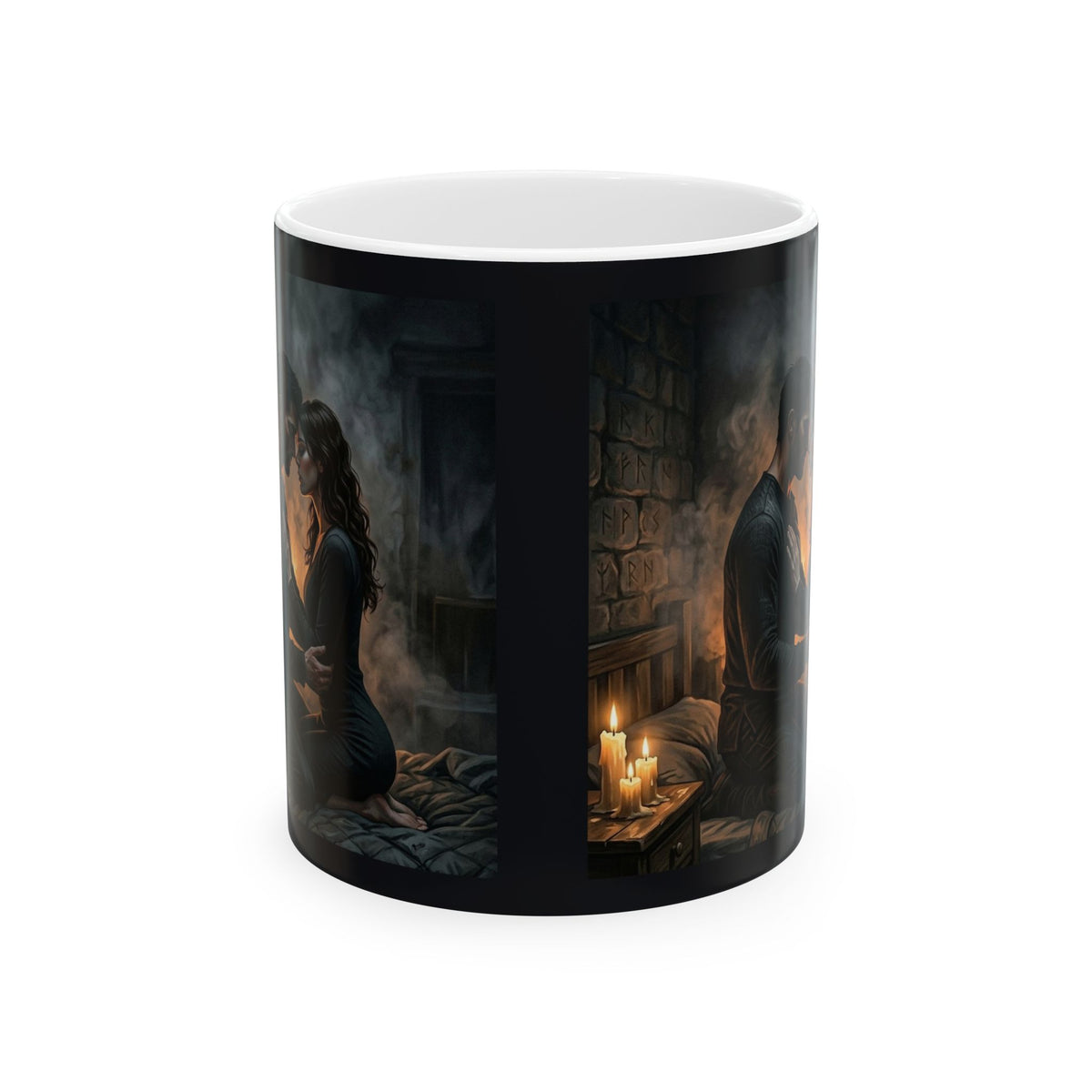 True Name Ceramic Mug - Candlelit Dark Romance Coffee Cup
