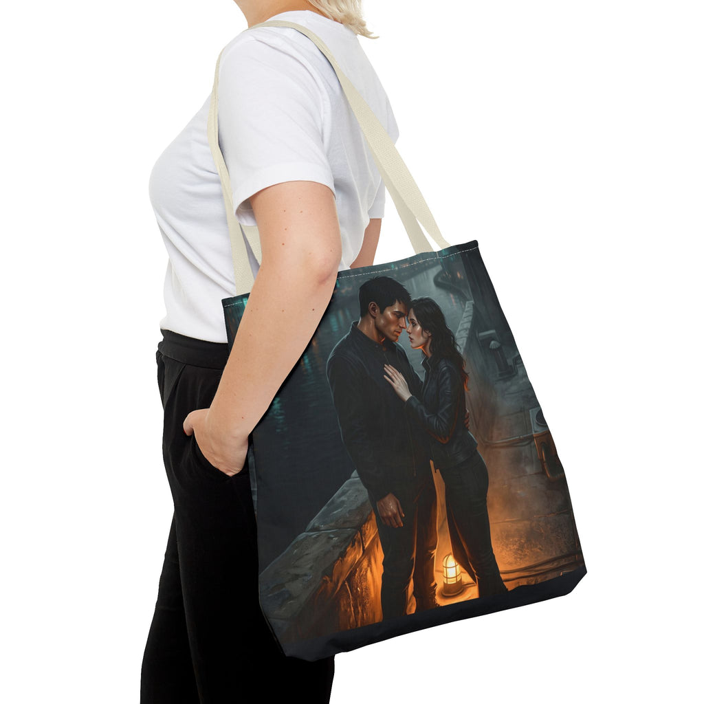 Rooftop Vow Tote Bag - Dark Fantasy Romance Book Bag
