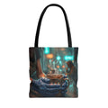 Cold Hands Warm Cup Tote Bag - Cozy Noir Diner Book Bag