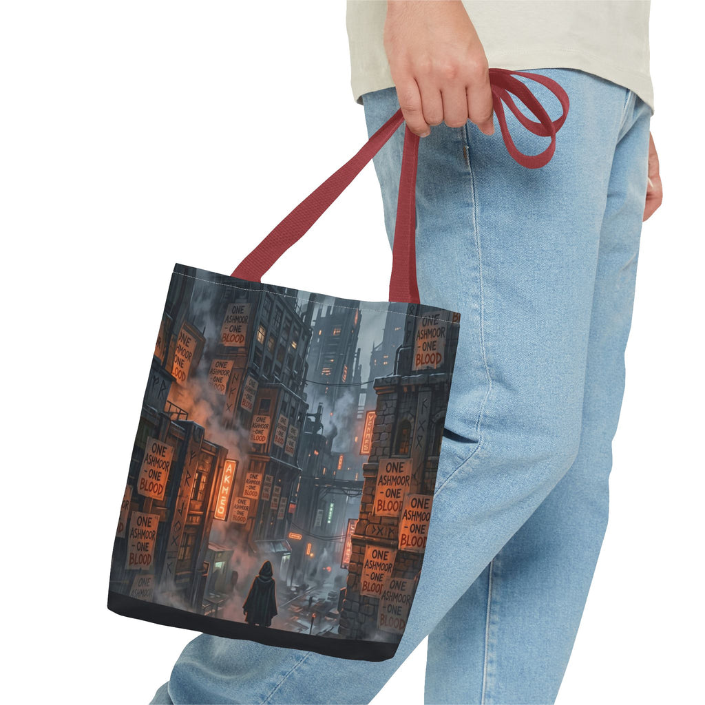One Ashmoor One Blood Tote Bag - Dark Fantasy City Book Bag