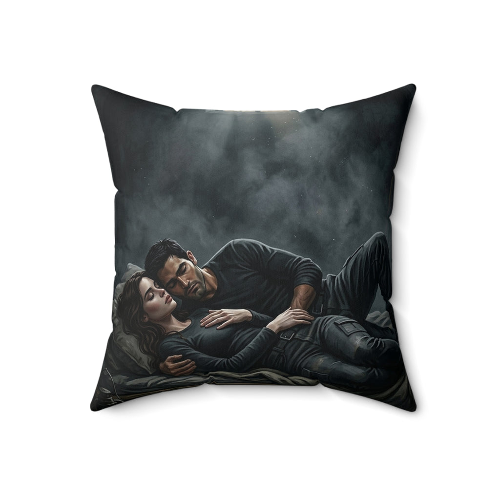 The Quiet After Throw Pillow - Dark Romance Lovers Accent Cushion