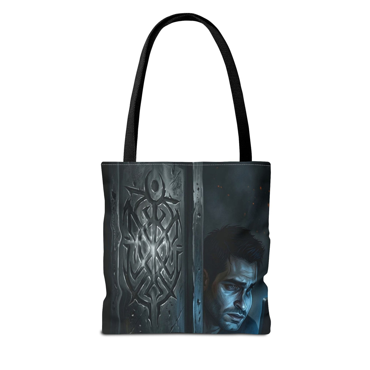 The Ward Mark Tote Bag - Gothic Rune Sigil Book Bag