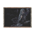 Haunting Woman Tapestry Blanket – Gothic Woven Throw for Dark Home Decor