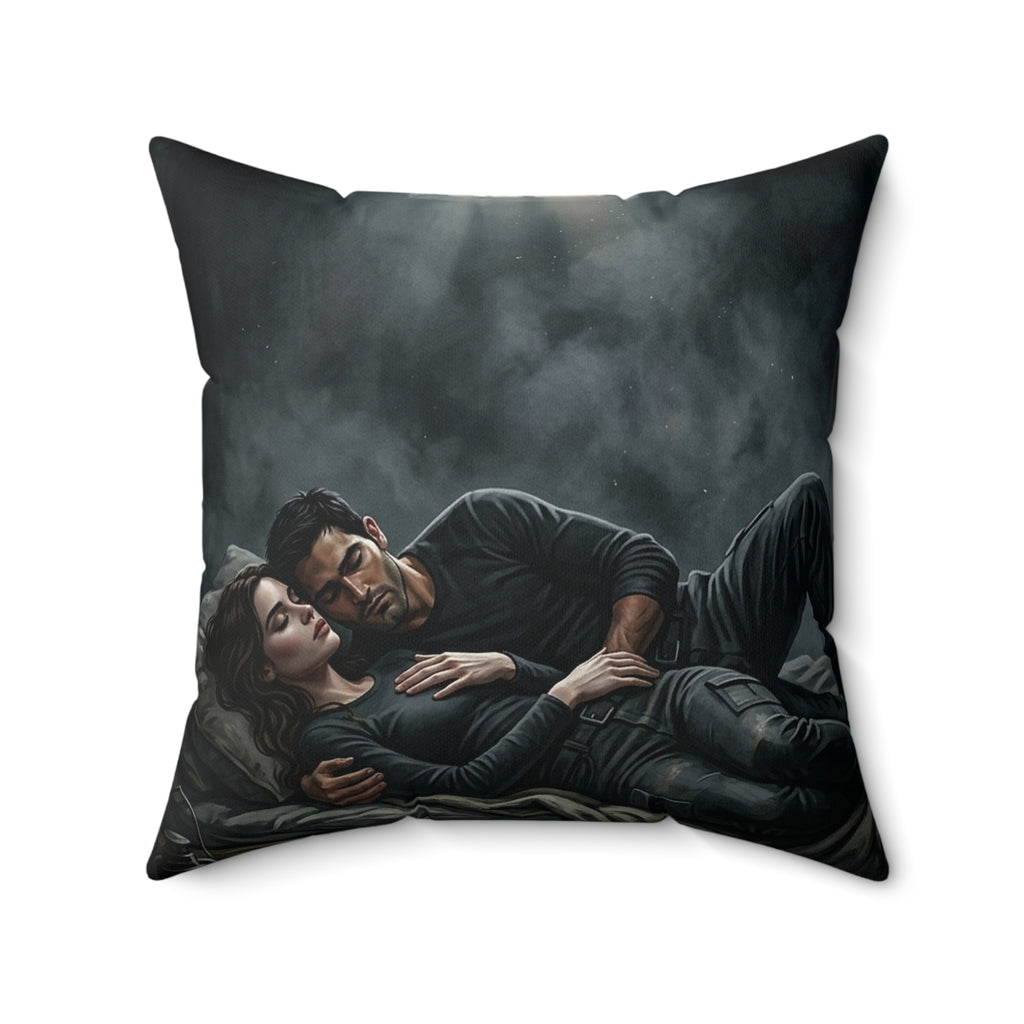 The Quiet After Throw Pillow - Dark Romance Lovers Accent Cushion