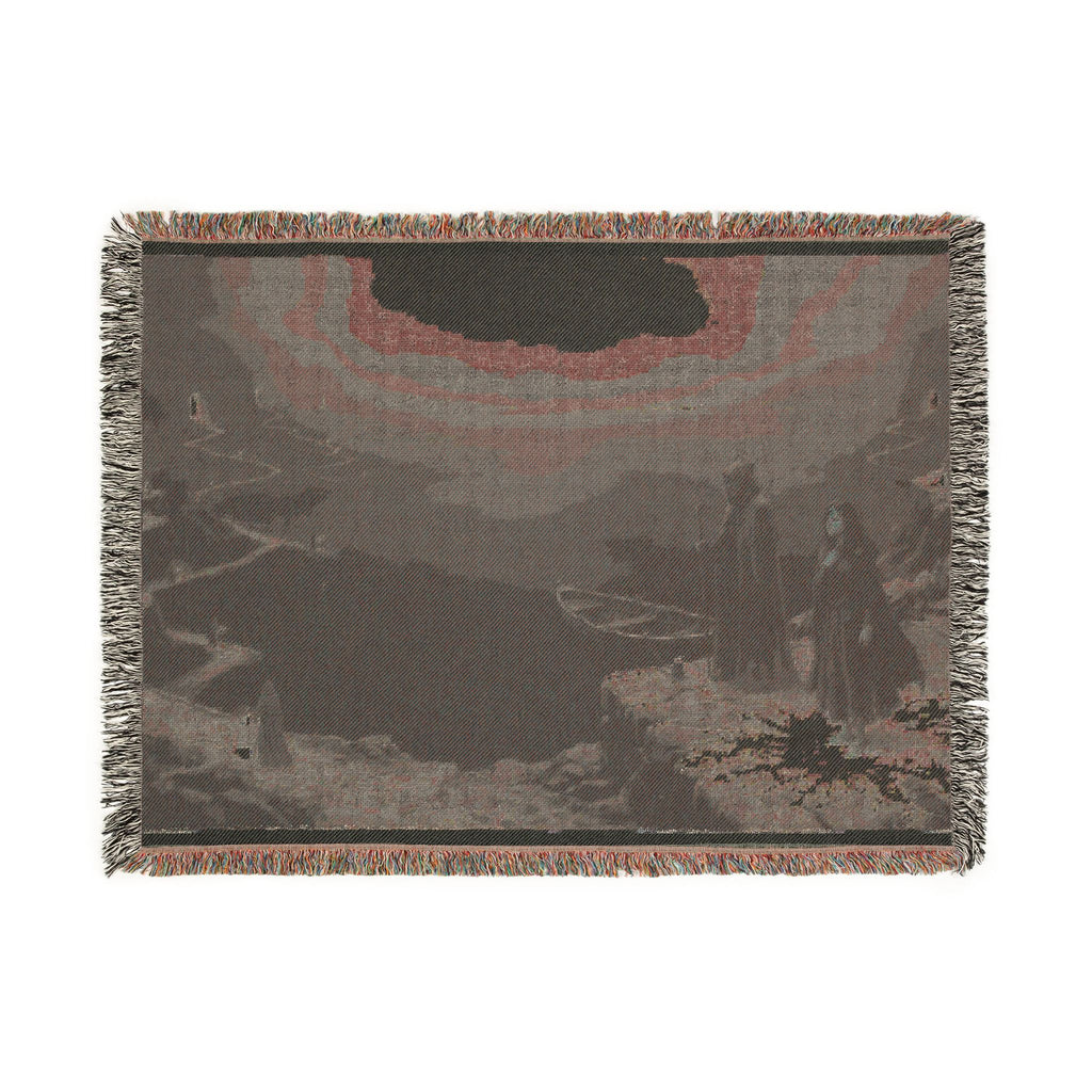 Gothic Moonlit Scene Woven Blanket