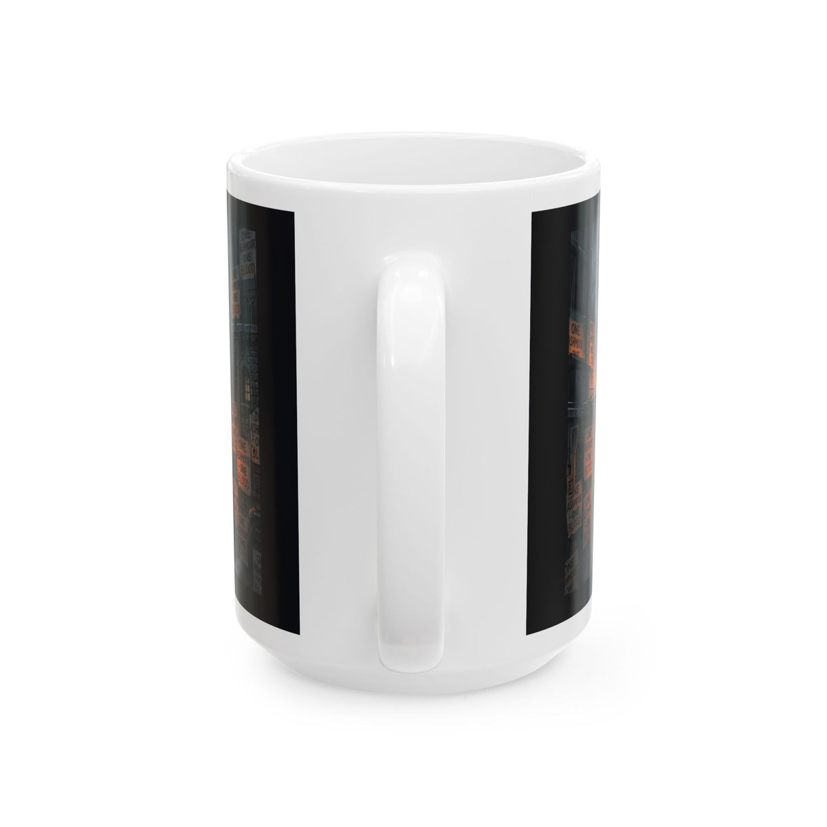 One Ashmoor One Blood Ceramic Mug - Dark Fantasy City Coffee Cup