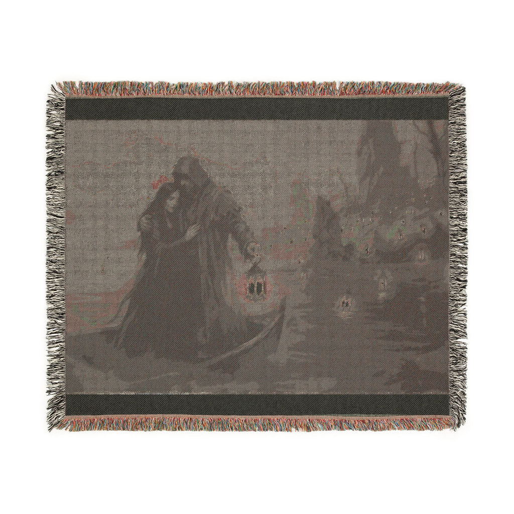 Gothic Lantern Woven Blanket