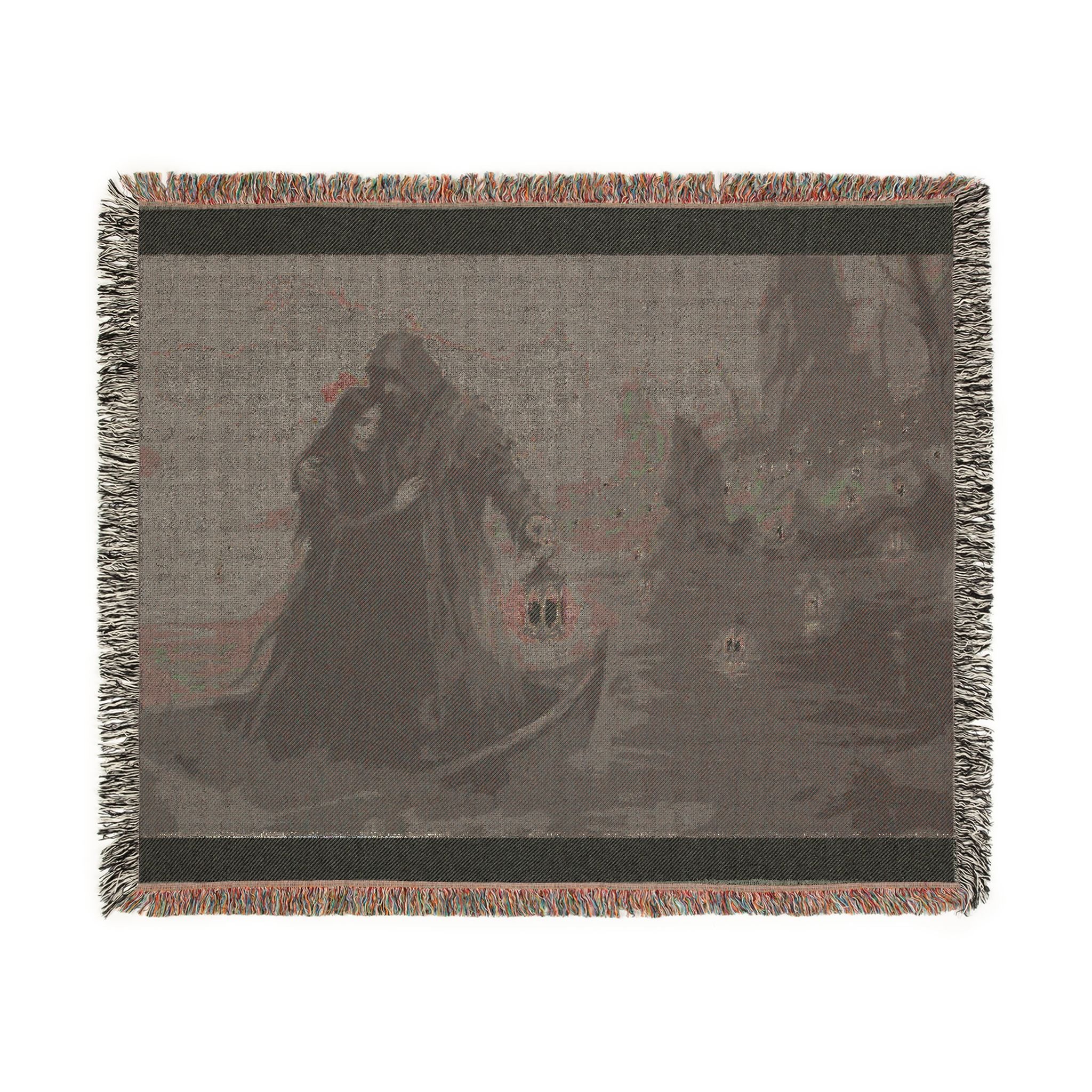 Gothic Lantern Woven Blanket