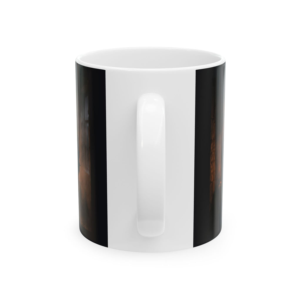 Two Shadows One Flame Ceramic Mug - Dark Romance Coffee Cup