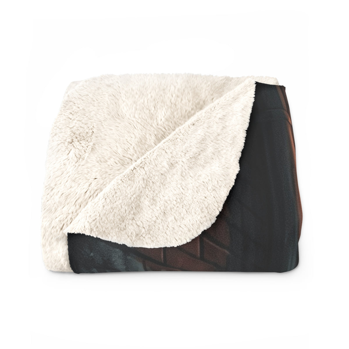 The Hunters Alley Sherpa Fleece Blanket - Neon Noir Dark Romance Throw