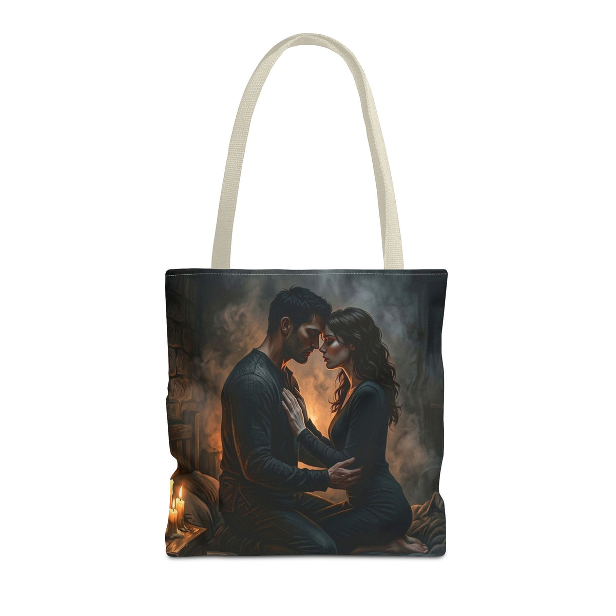 True Name Tote Bag - Candlelit Dark Romance Book Bag