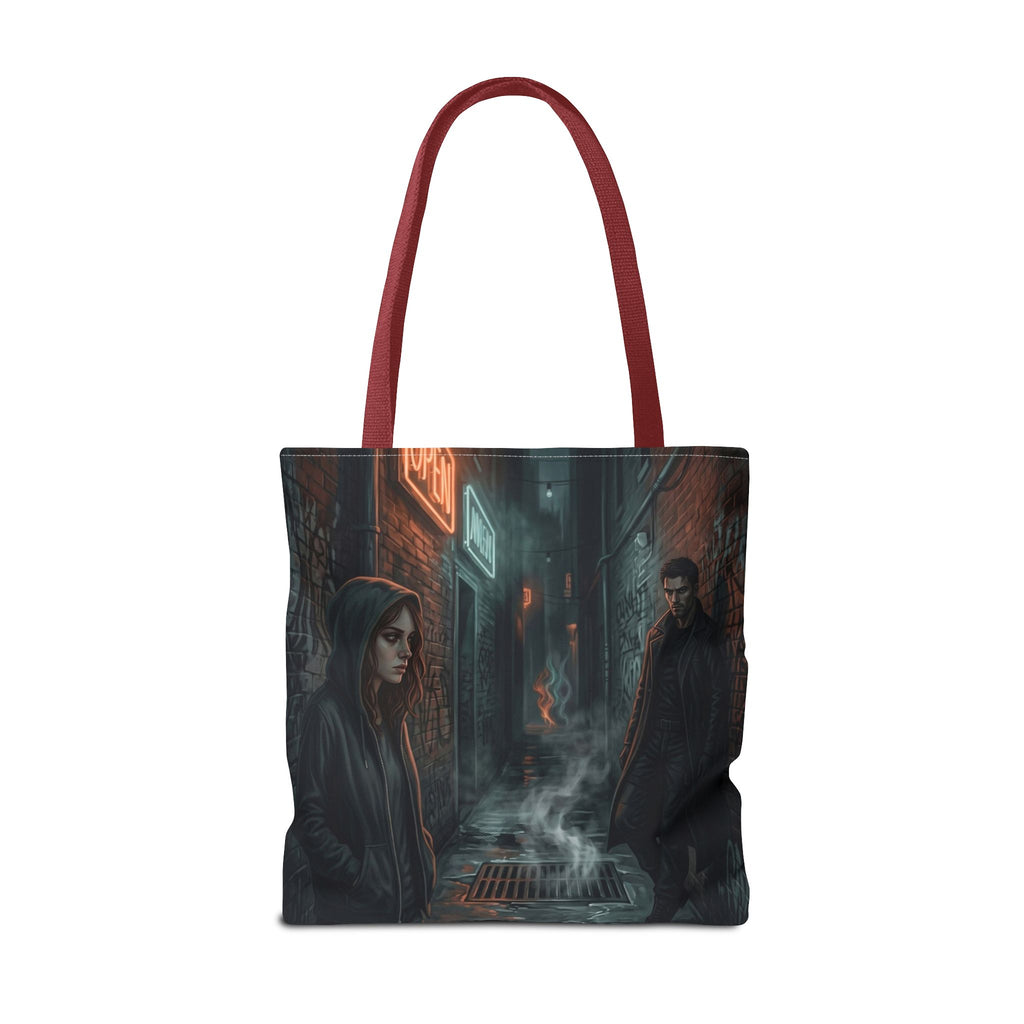 The Hunters Alley Tote Bag - Neon Noir Dark Romance Book Bag