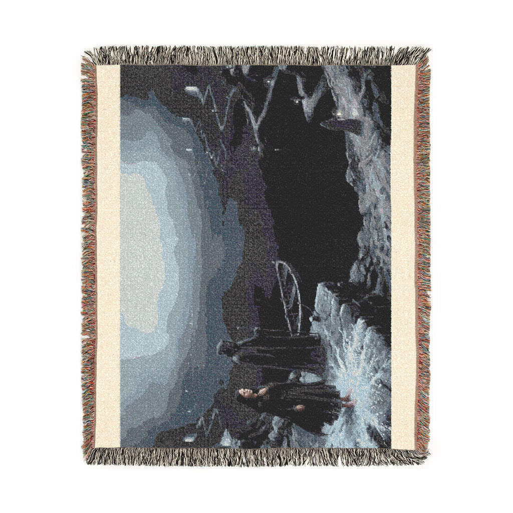 Gothic Moonlit Scene Woven Blanket