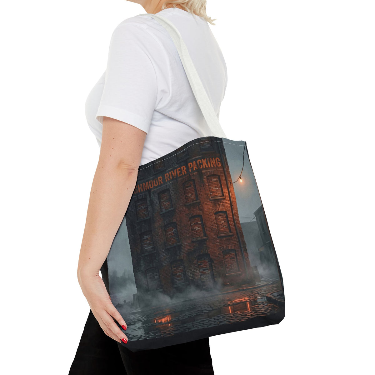 Ashmoor River Packing Tote Bag - Gothic Industrial Book Bag