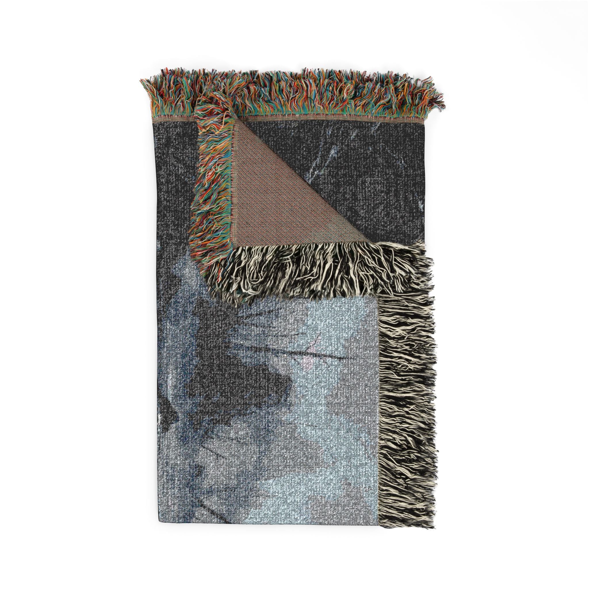 Ocean Night Woven Blanket — Moody Seascape Throw for Coastal Decor & Gift