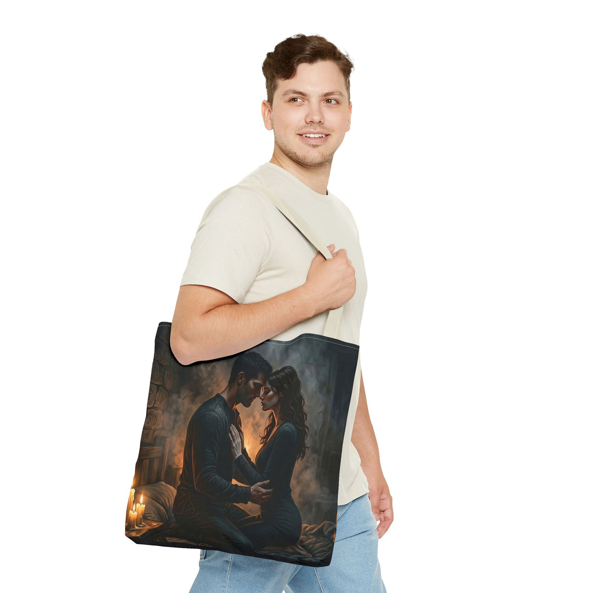 True Name Tote Bag - Candlelit Dark Romance Book Bag