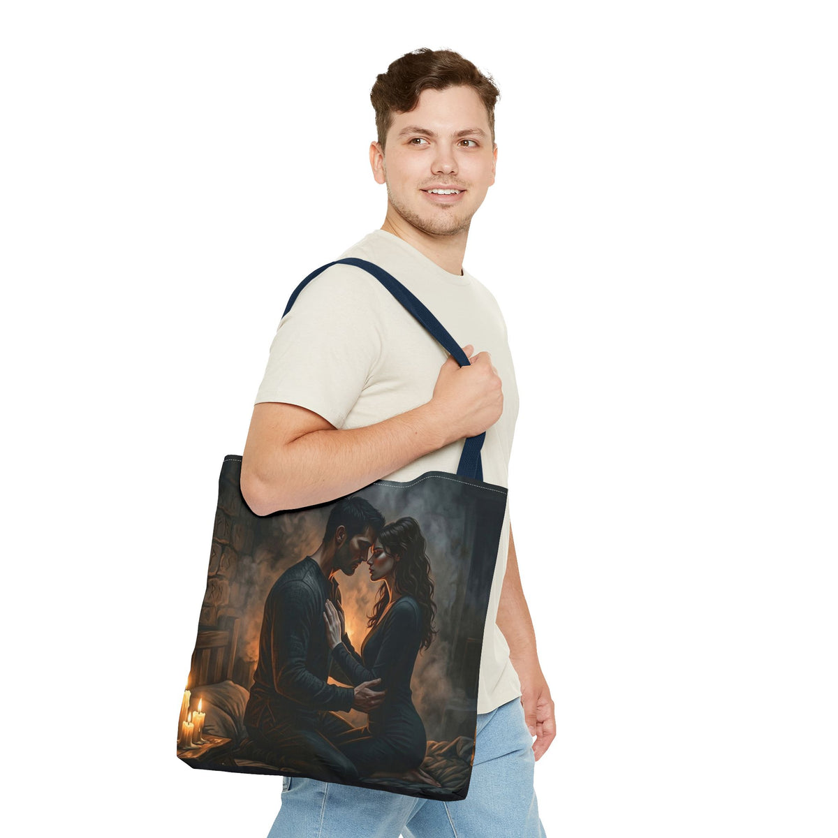 True Name Tote Bag - Candlelit Dark Romance Book Bag